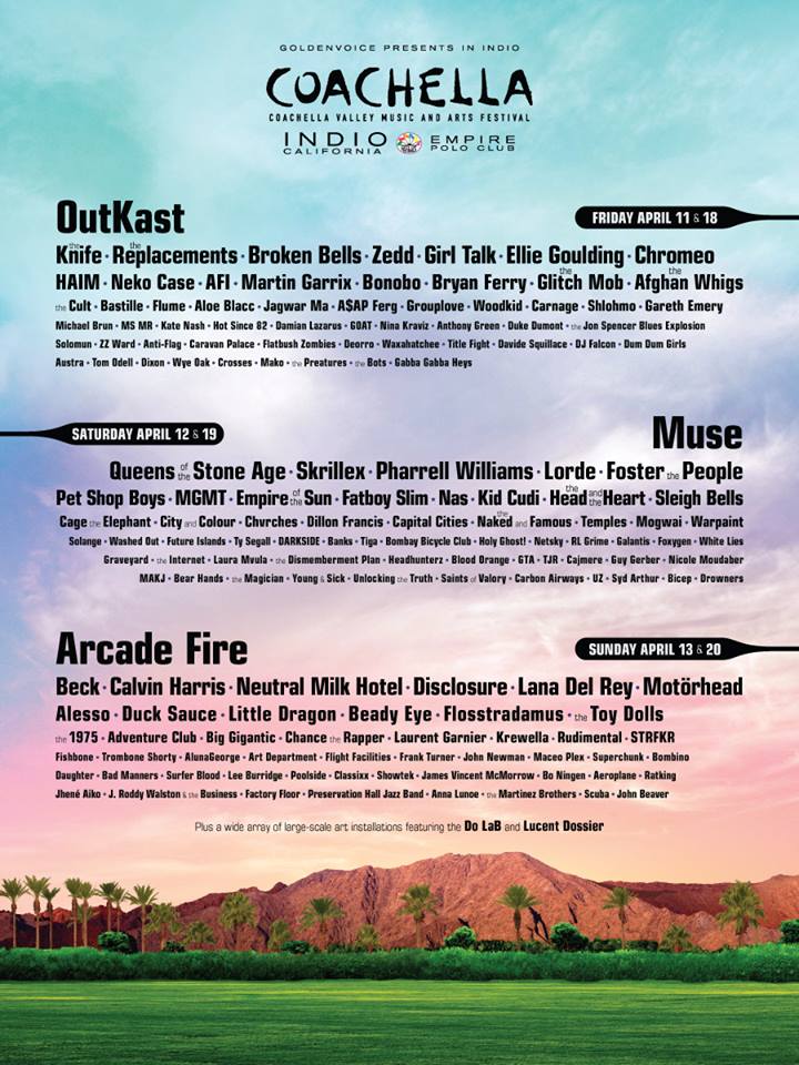 Coachella 2014 Lineup Official Poster [image]