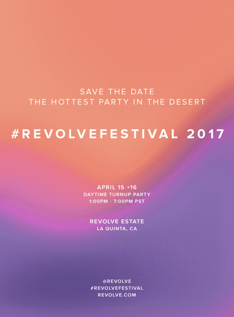 REVOLVEFestival and Billboard lineup announced!